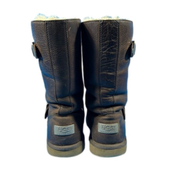 UGG Brown Ankle Boots with Buckle Detail - Picture 6 of 14